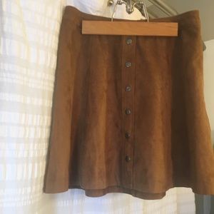 Abercrombie and Fitch Faux Suede Skirt